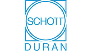 El vidrio SCHOTT DURAN®, fabricado en Alemania, es ideal para hervir.