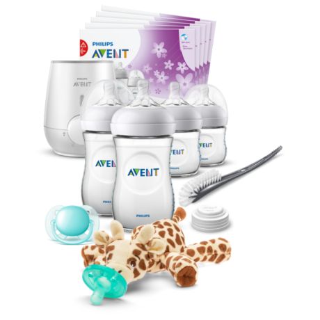 SCD205/08 Philips Avent Natural All-in-One Gift Set with Snuggle giraffe