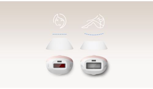 2 unique attachments designed for your body and face