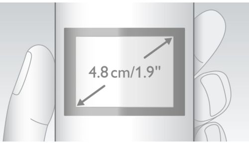 Grafisch display van 4,8 cm (1,9