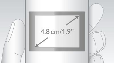 4.8 cm (1.9") high-contrast graphical display