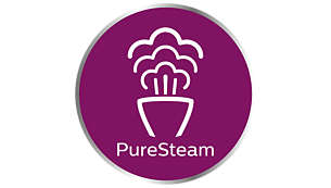 PureSteam technology for consistent powerful steam over time