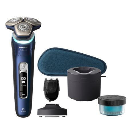 S9980/59 Shaver Series 9000 Elektrisk shaver til våd og tør barbering med SkinIQ