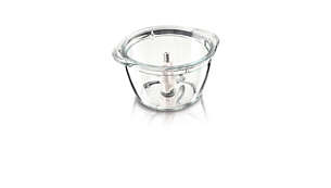 Durable, 1 L glass bowl