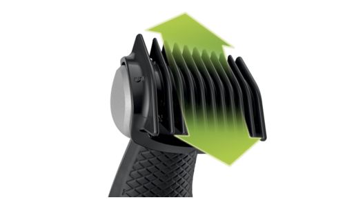 Trimmer og kam til to retninger til at trimme i alle retninger