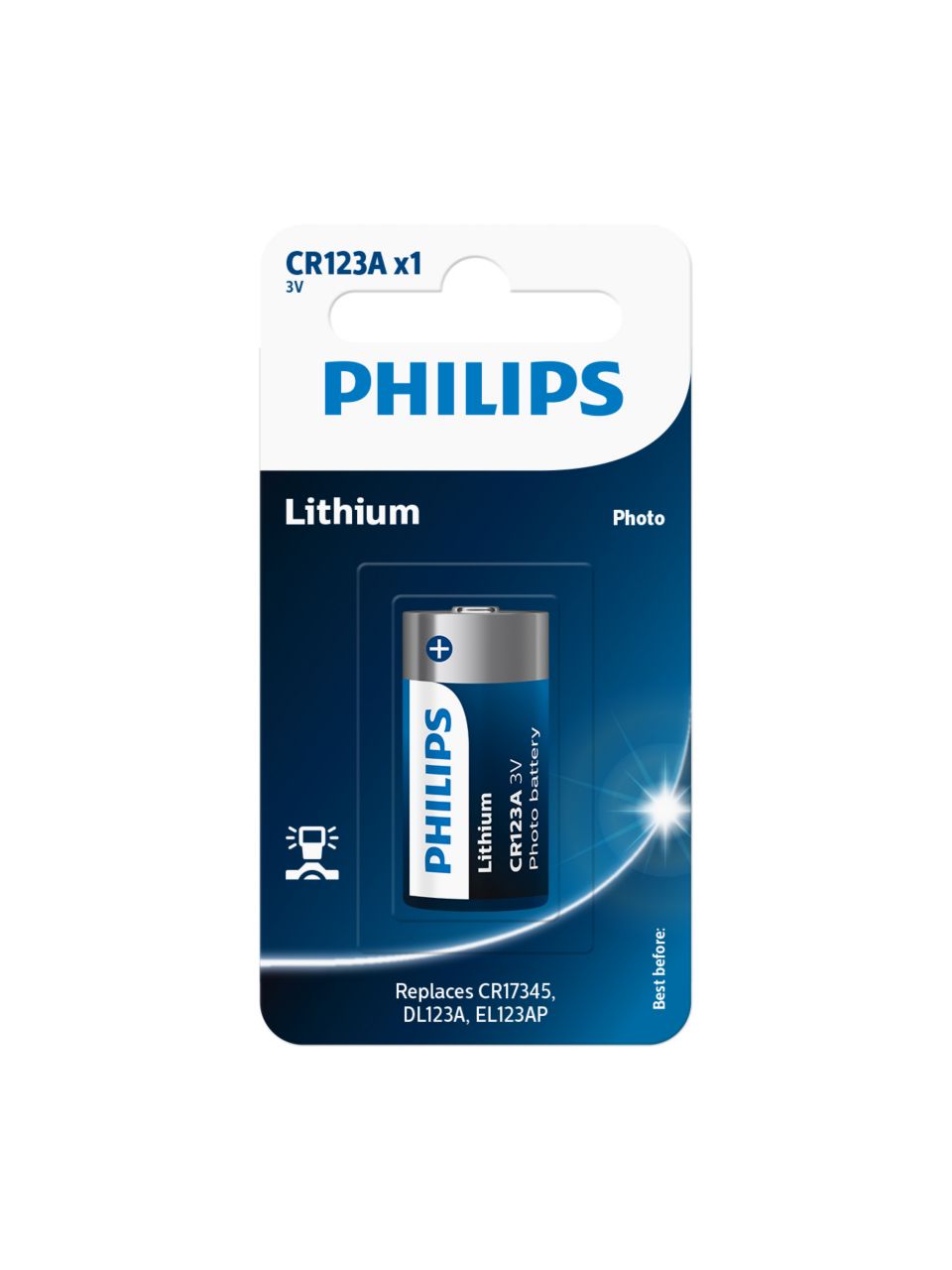 PHILIPS CR123A Lithium Battery - PHILIPS 