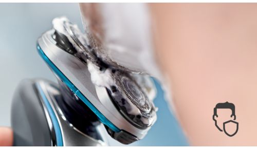 En afrundet hovedprofil glider jævnt og beskytter huden