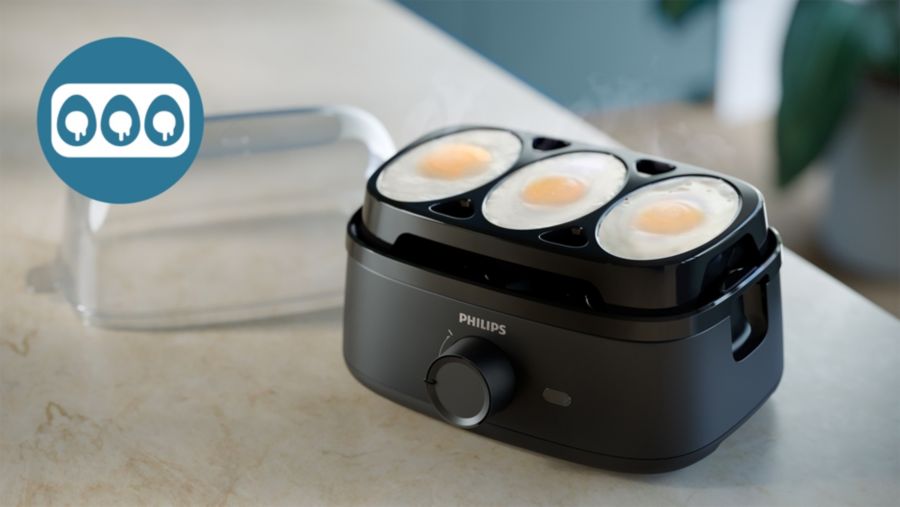 Poached egg tray additional accessory for up to 3 eggs