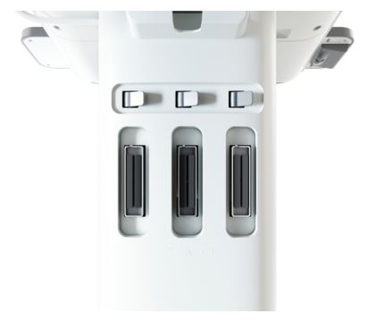 Compact Ultrasound 5000 series close up transducer ports