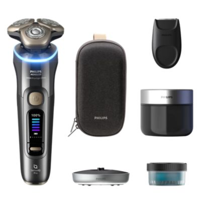 I9000 Prestige Wet & Dry Electric Shaver With SkinIQ XP9208/30 - View #2