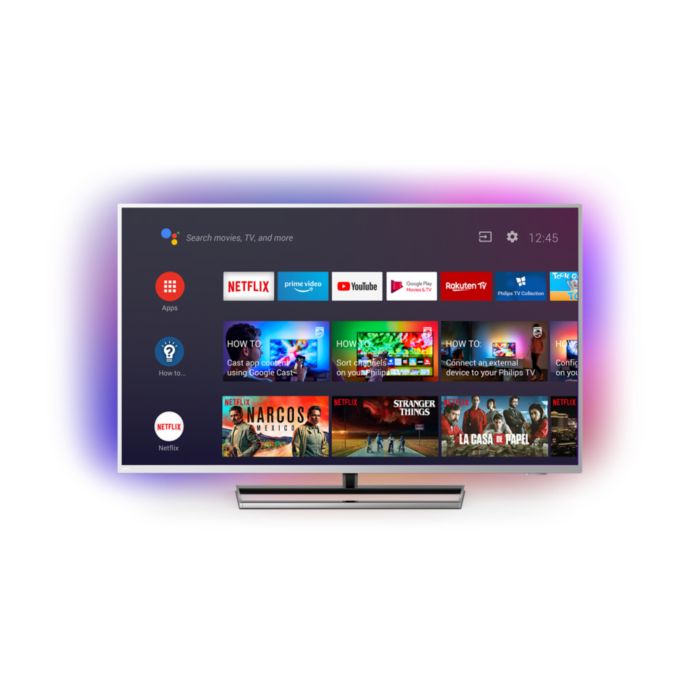 Telecomando per Philips Smart TV 4K UHD HDR con Ambilight - Nessuna Configurazione Necessaria