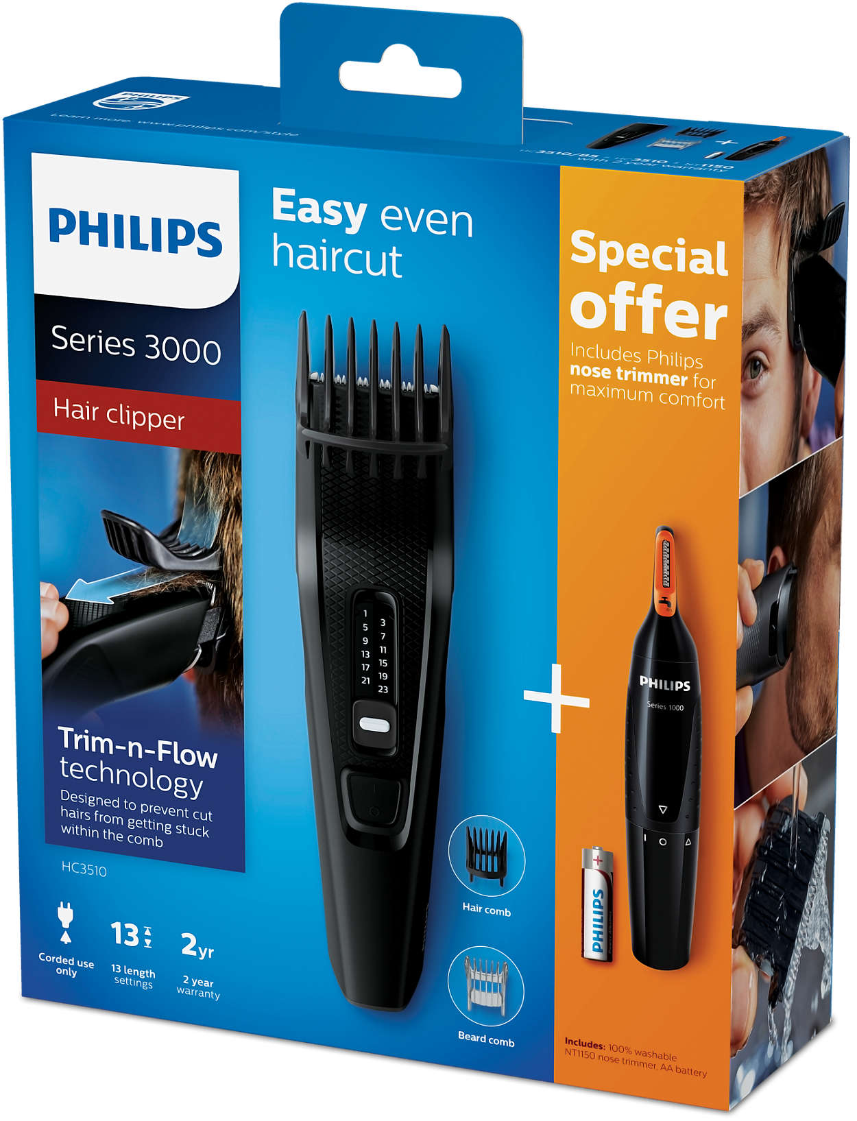 Hairclipper series 3000 Haarschneider HC3510/85 | Philips