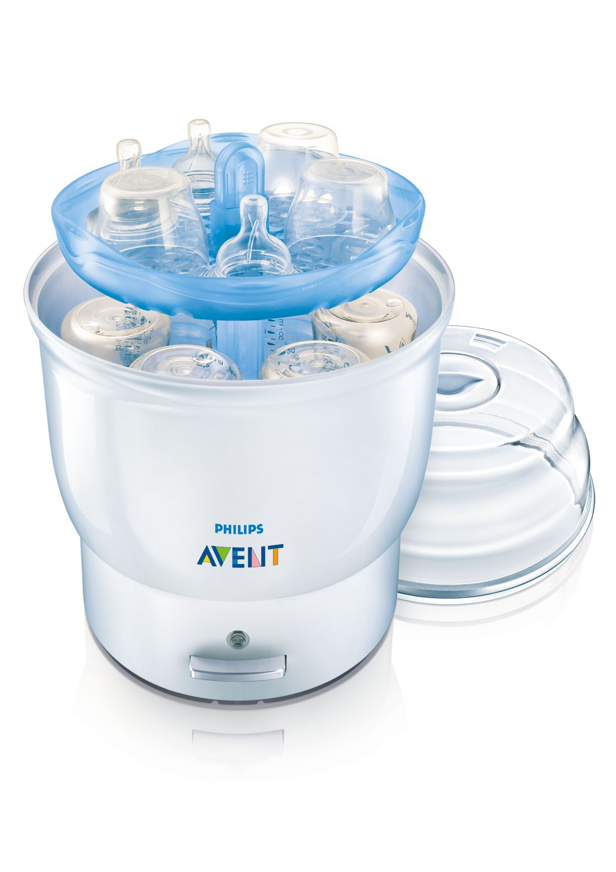 Philips Avent - Set iniziale di 12 pezzi, incluso sterilizzatore a vapore  4-in-1 - biberon in PP - spazzolino per biberon - ciuccio + supporto per  sgocciolare gratuito - website.name