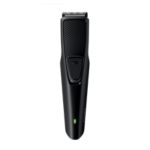 Trims beard, guards skin