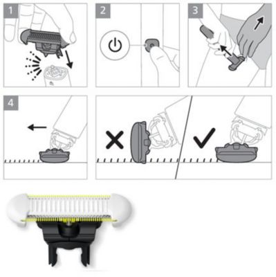 Acessório OneBlade para proteção da pele durante o uso do aparelho