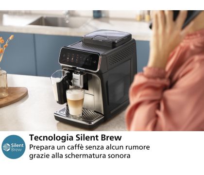 Magnifica S ECAM 21.117 SB Macchina Caffè Automatica Espresso con  Macinacaffè ed Erogatore di Vapore Caffè in Grani