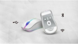 USB, 2.4G 및 Bluetooth 연결