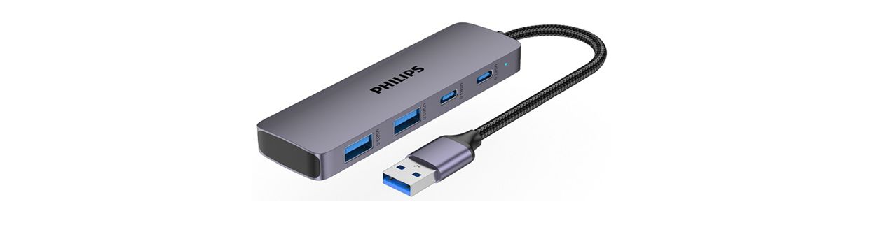 USB-A socket Hub expands to 4&nbsp;Ports Mini HUB.