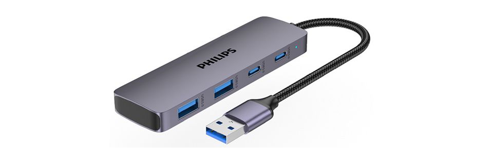 USB-A socket Hub expands to 4&nbsp;Ports Mini HUB.