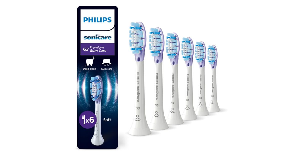 Philips Sonicare Premium Gum Care 6-balenie kefkových nadstavcov HX9056/87 - hlavný produktový obrázok Philips