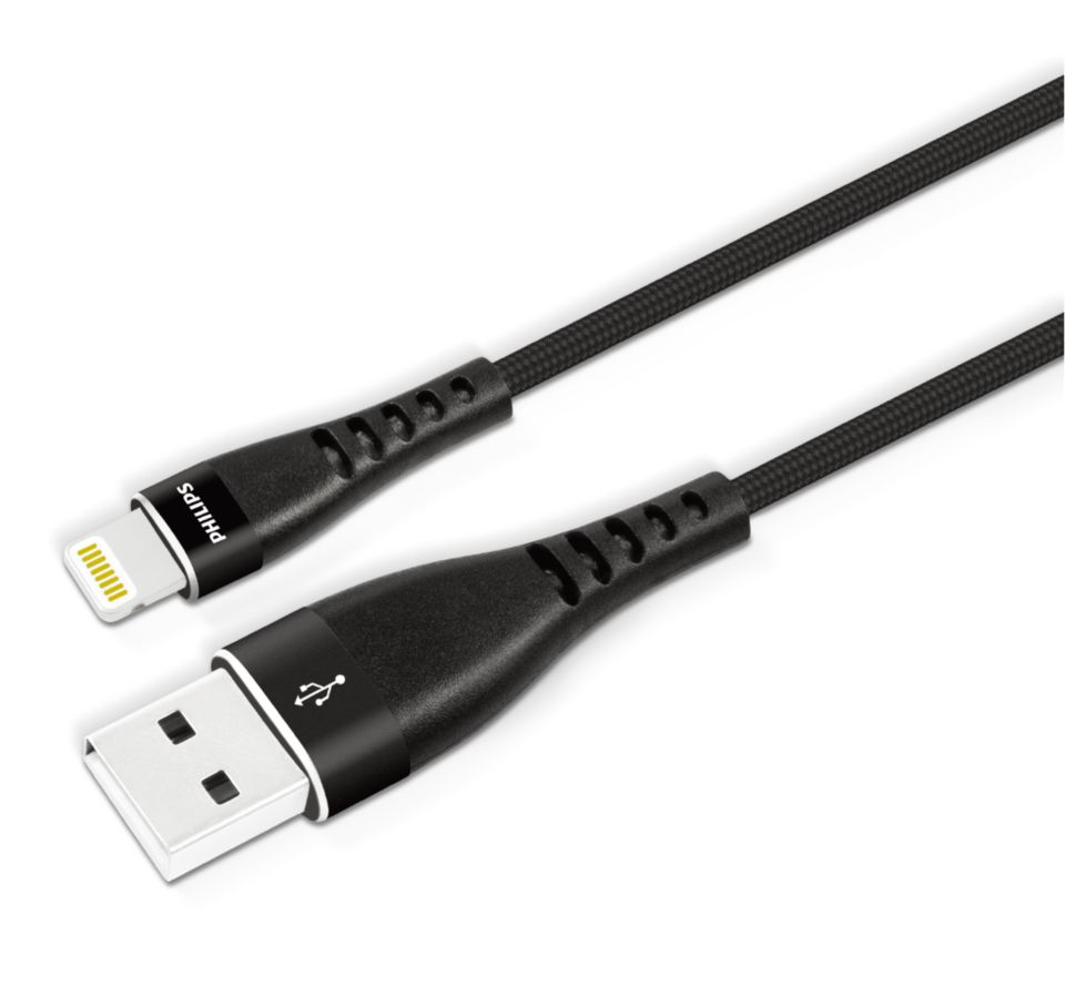 Cable trenzado de USB-A a Lightning de alta calidad