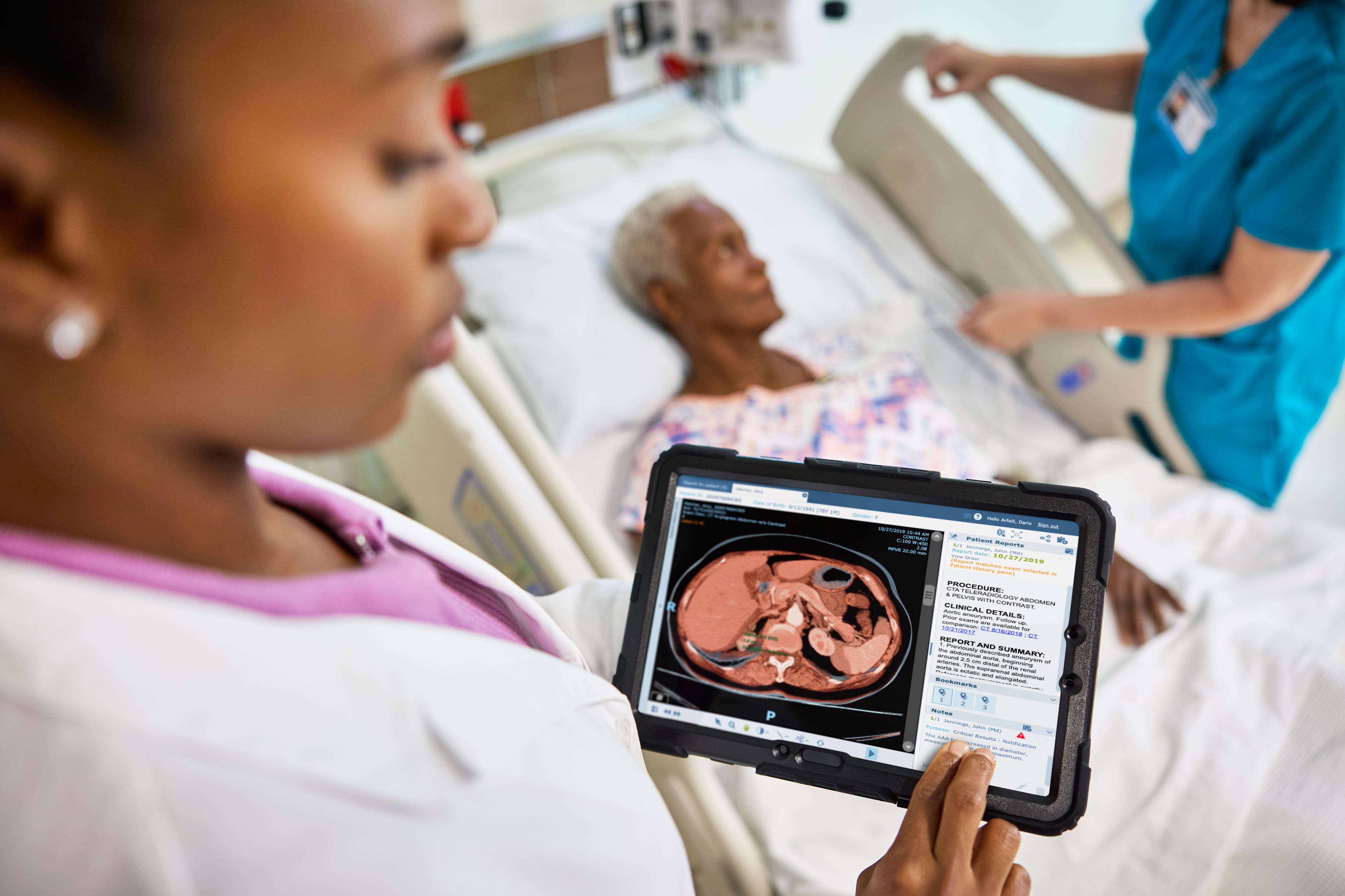 Enterprise Viewer a pie de cama