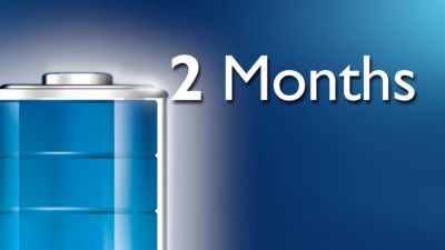 Durată în standby de până la 2 luni