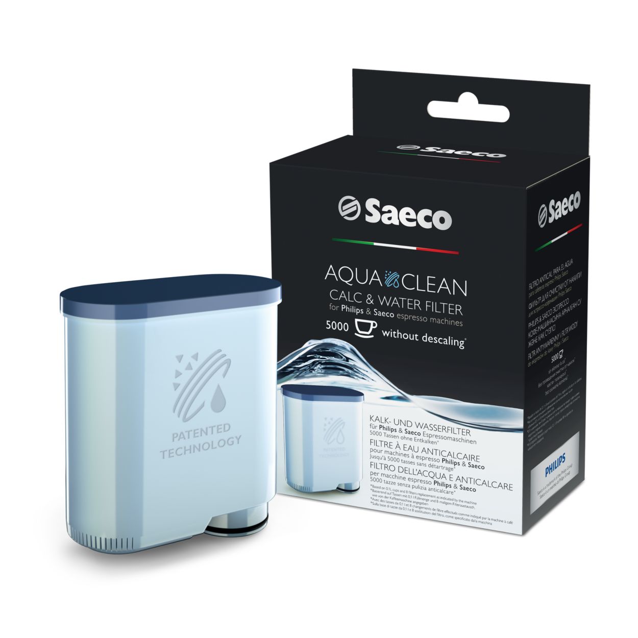 Philips Saeco AquaClean Filter 2 Pack, CA6903/22 : : Home & Kitchen