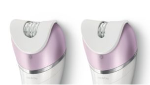 Facial and Delicate area caps remove hair in sensitive areas