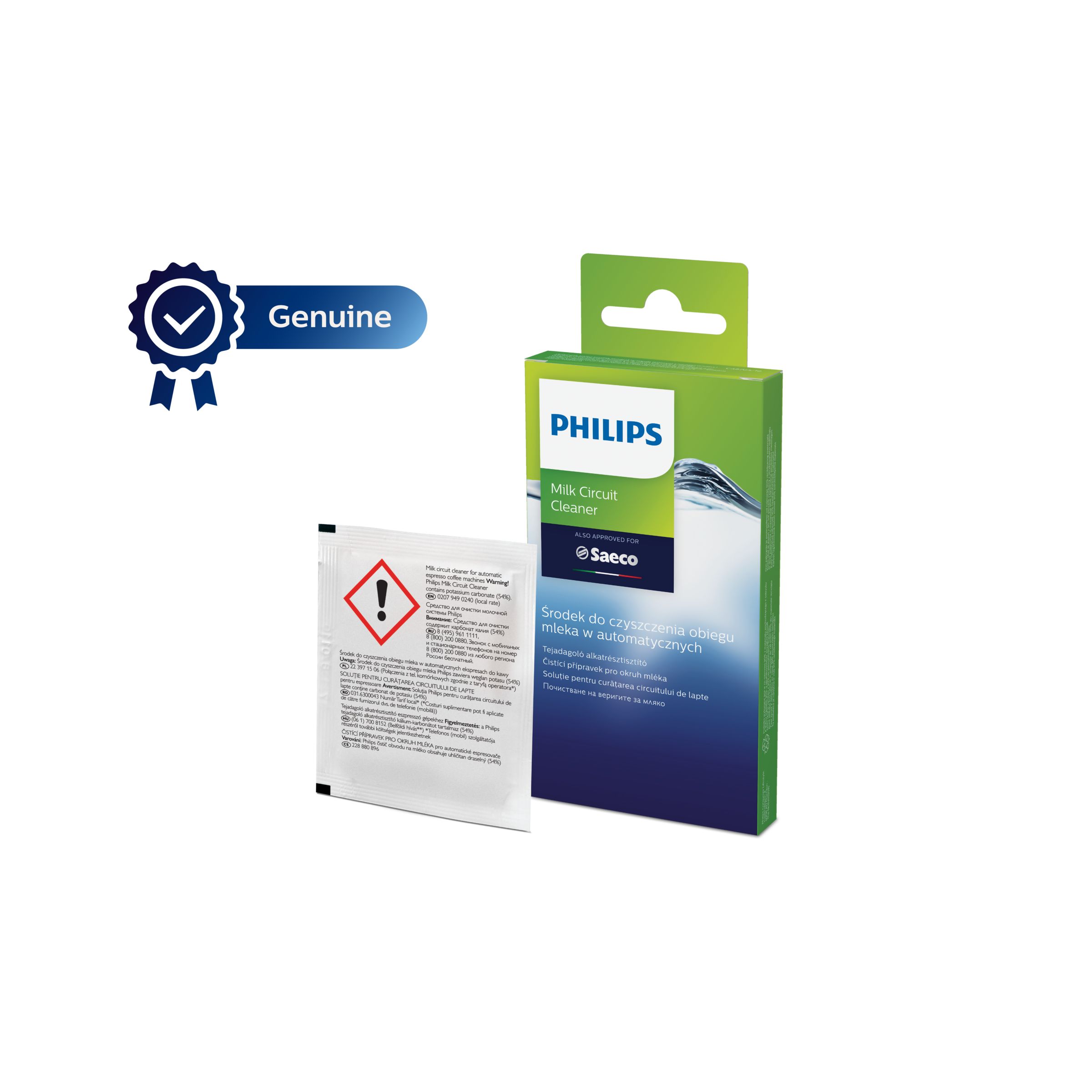 Philips - Plicuri de pudră de curăţare a circuitului de lapte - CA6705/10