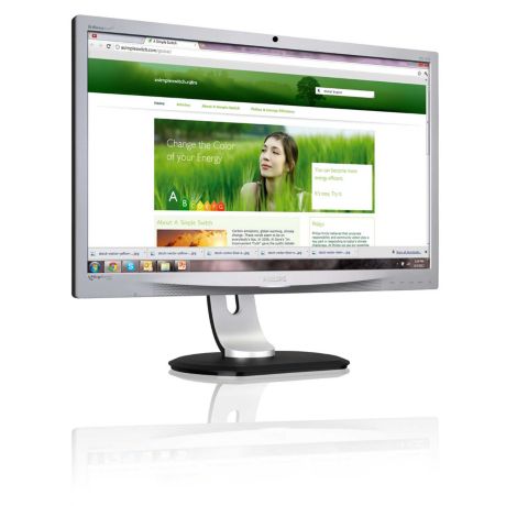 231P4QRYES/00  Brilliance 231P4QRYES Monitor LCD IPS, lampu latar LED
