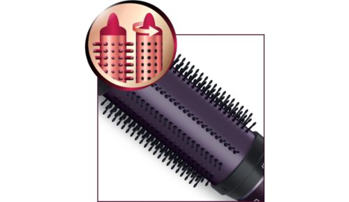 Einziehbare Borsten zum schnellen und einfachen Lösen der Haare