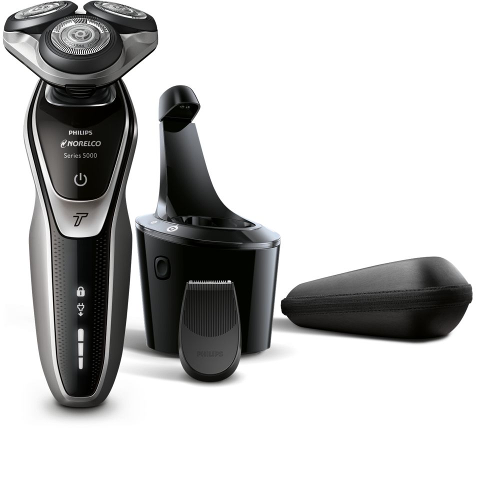  Philips Series 5000 Shaver Wet and Dry Electric Shaver, Beard,  Stubble and Moustache Trimmer with SteelPrecision Blades Pop-Up Trimmer