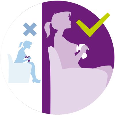 Relaxing position thanks to its special design