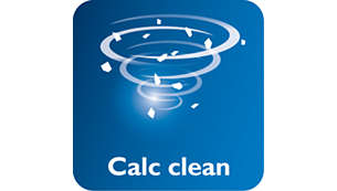 Botão Calc clean para a fácil remoção do calcário