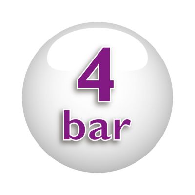 Tlak pary až 4 bary pre rýchle žehlenie