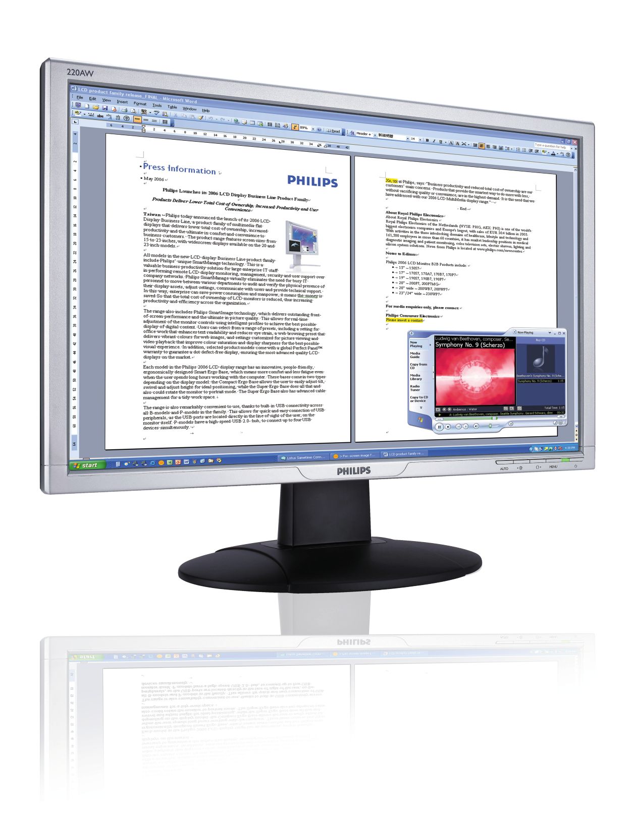 Pratico audio integrato, widescreen Vista-ready