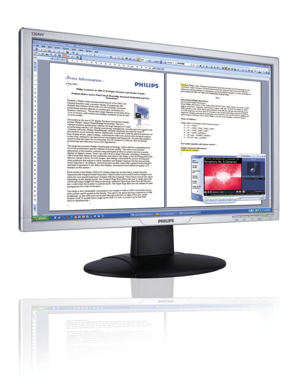 Pratico audio integrato, widescreen Vista-ready