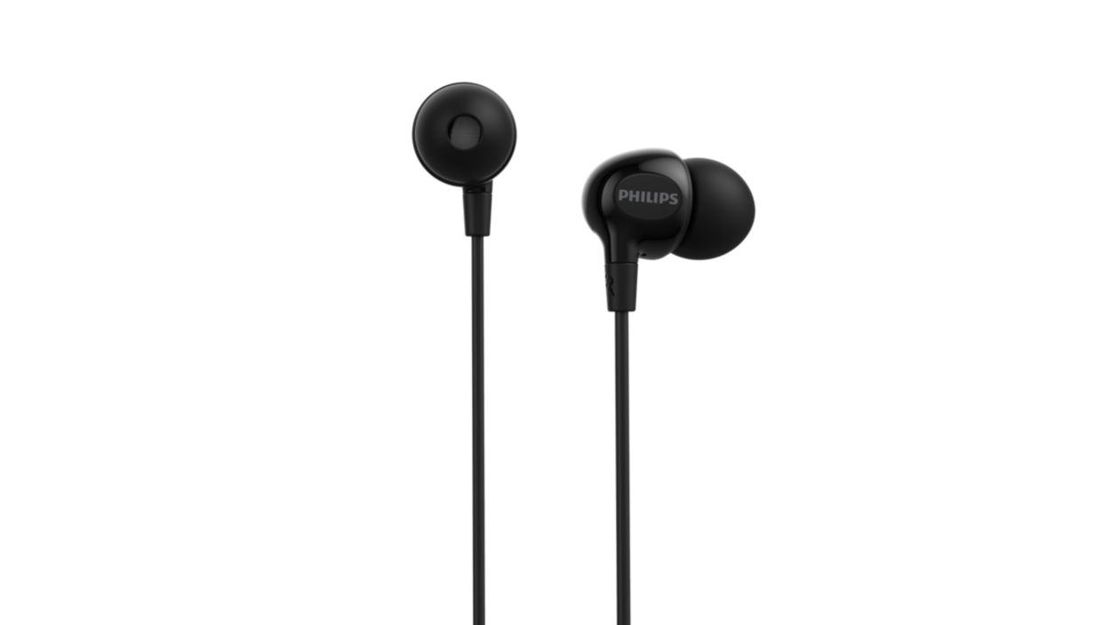 インイヤーヘッドホン／マイク付き TAE2100BK/97 | Philips