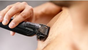 10 longitudes ajustables (3-12 mm) para disfrutar de un afeitado corporal cómodo