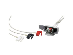 3-adr. E.kabel, Clip, AAMI Telemetrie-Elektrodenkabel