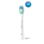 The brush head for plaque removal