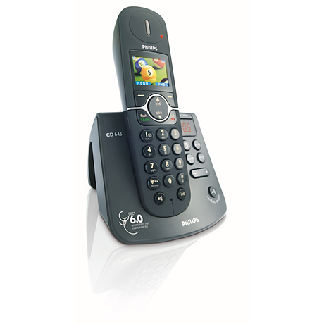 CD6451B/37  Cordless phone answer machine