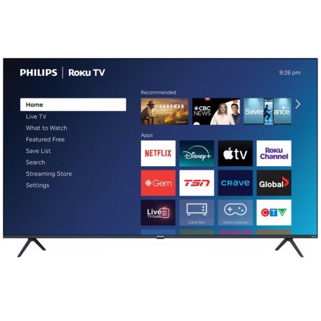 65PQL7676/F6 QLED Series T&eacute;l&eacute;viseur Roku&nbsp;TV QLED 4K&nbsp;UHD s&eacute;rie&nbsp;7600