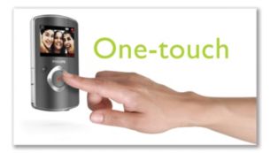 One-touch operation for instant capturing of great moments