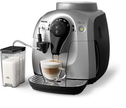 Storslået cappuccino, lille maskine