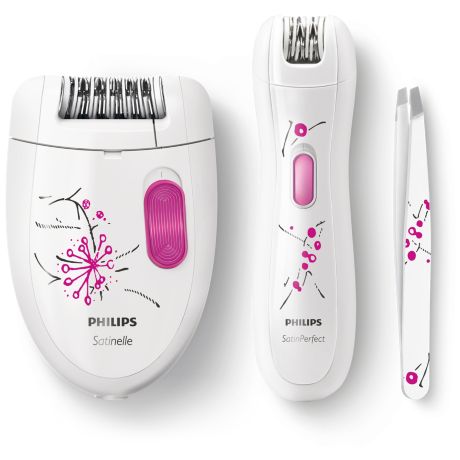 HP6550/01 Satinelle Essential Epilator, mali epilator, pinceta