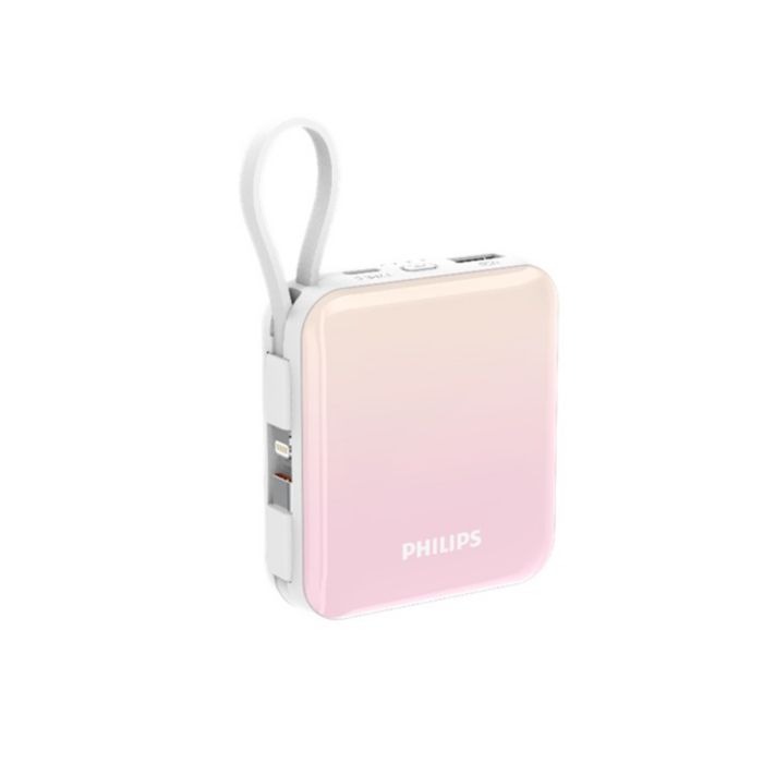 ケーブル一体型で使いやすい多機能 USB モバイルバッテリー