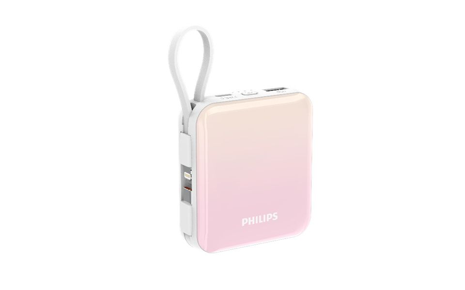 ケーブル一体型で使いやすい多機能 USB モバイルバッテリー