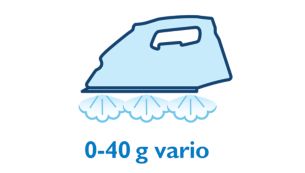 Постійна подача пари до 40&nbsp;г/хв.